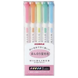 ماژیک علامت گذار دو سر زبرا مدل Mildliner - Pastel