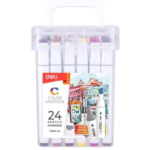 ماژیک دوسر دلی مدل Sketch Markers بسته 24 رنگ