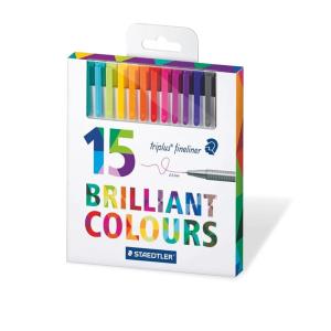 روان نویس 15 رنگ استدلر Staedtler Triplus Fineliner